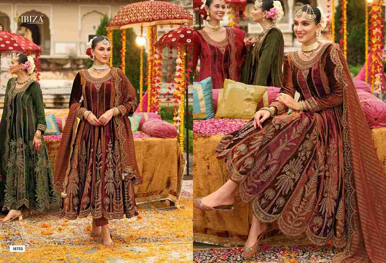 Anarkali Vol-2 By Ibiza 18731 To 18736 Series Beautiful Anarkali Suits Colorful Stylish Fancy Casual Wear & Ethnic Wear Pure Velvet Velvet Dresses At Wholesale Price