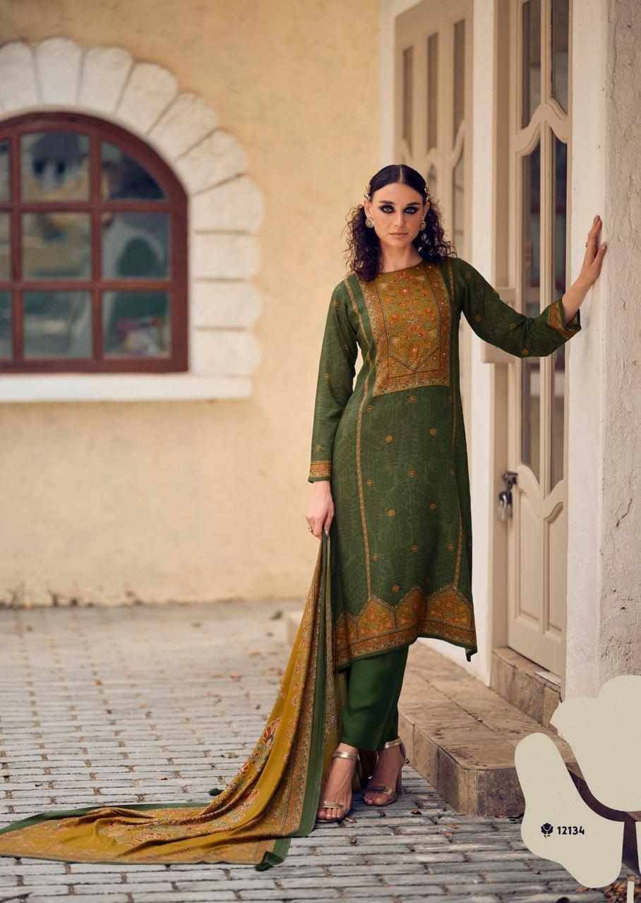 Rose By PRM Trendz 12131 To 12136 Series Beautiful Festive Suits Colorful Stylish Fancy Casual Wear & Ethnic Wear Pure Viscose Pashmina Dresses At Wholesale Price