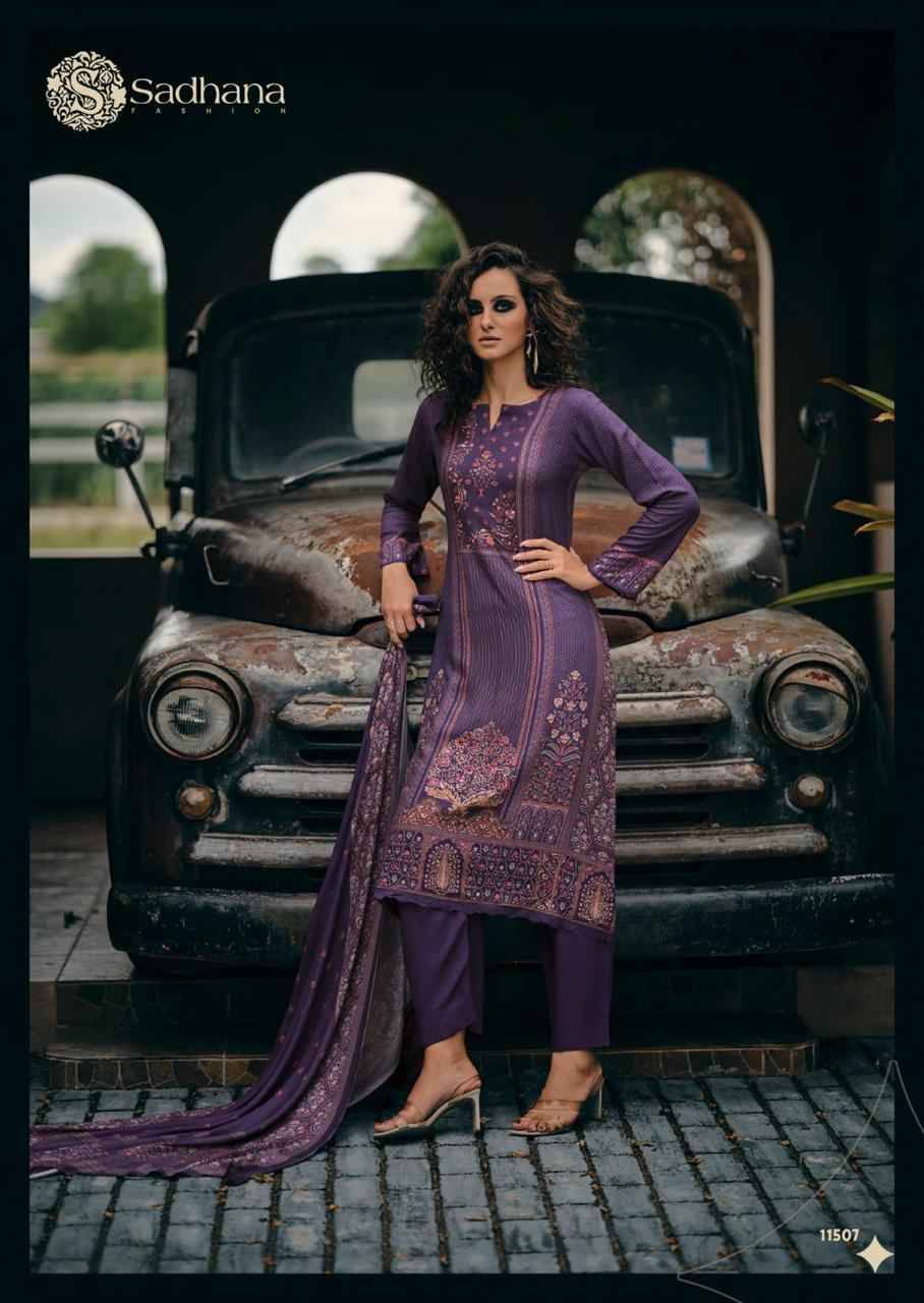 Assis By Sadhana Fashion 11506 To 11511 Series Designer Festive Suits Beautiful Fancy Stylish Colorful Party Wear & Occasional Wear Pure Viscose Pashmina Print Dresses At Wholesale Price