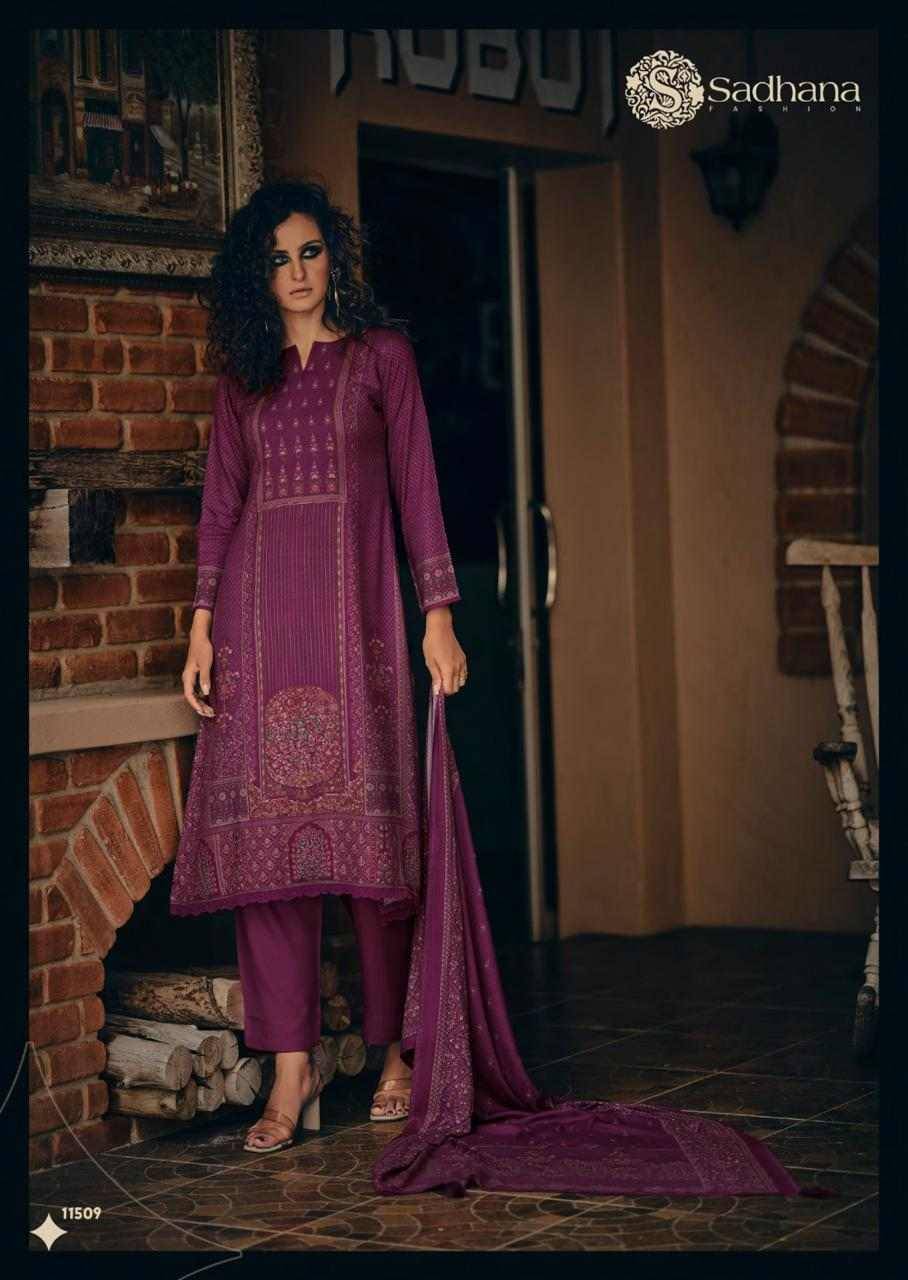 Assis By Sadhana Fashion 11506 To 11511 Series Designer Festive Suits Beautiful Fancy Stylish Colorful Party Wear & Occasional Wear Pure Viscose Pashmina Print Dresses At Wholesale Price