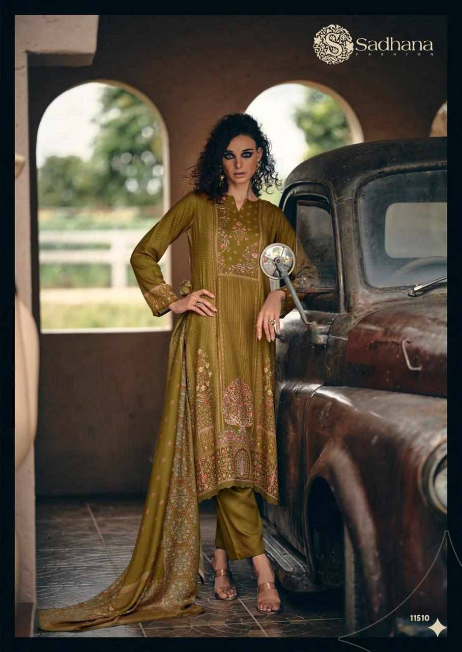 Assis By Sadhana Fashion 11506 To 11511 Series Designer Festive Suits Beautiful Fancy Stylish Colorful Party Wear & Occasional Wear Pure Viscose Pashmina Print Dresses At Wholesale Price