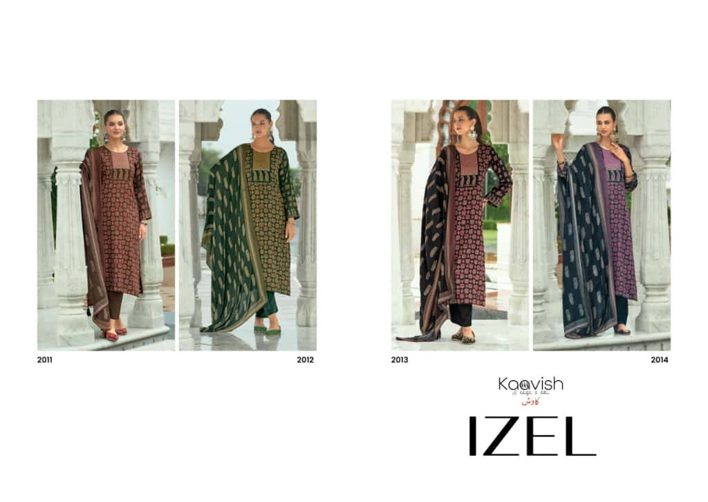Izel By Kaavish 2011 To 2014 Series Beautiful Festive Suits Colorful Stylish Fancy Casual Wear & Ethnic Wear Pure Viscose Pashmina Dresses At Wholesale Price