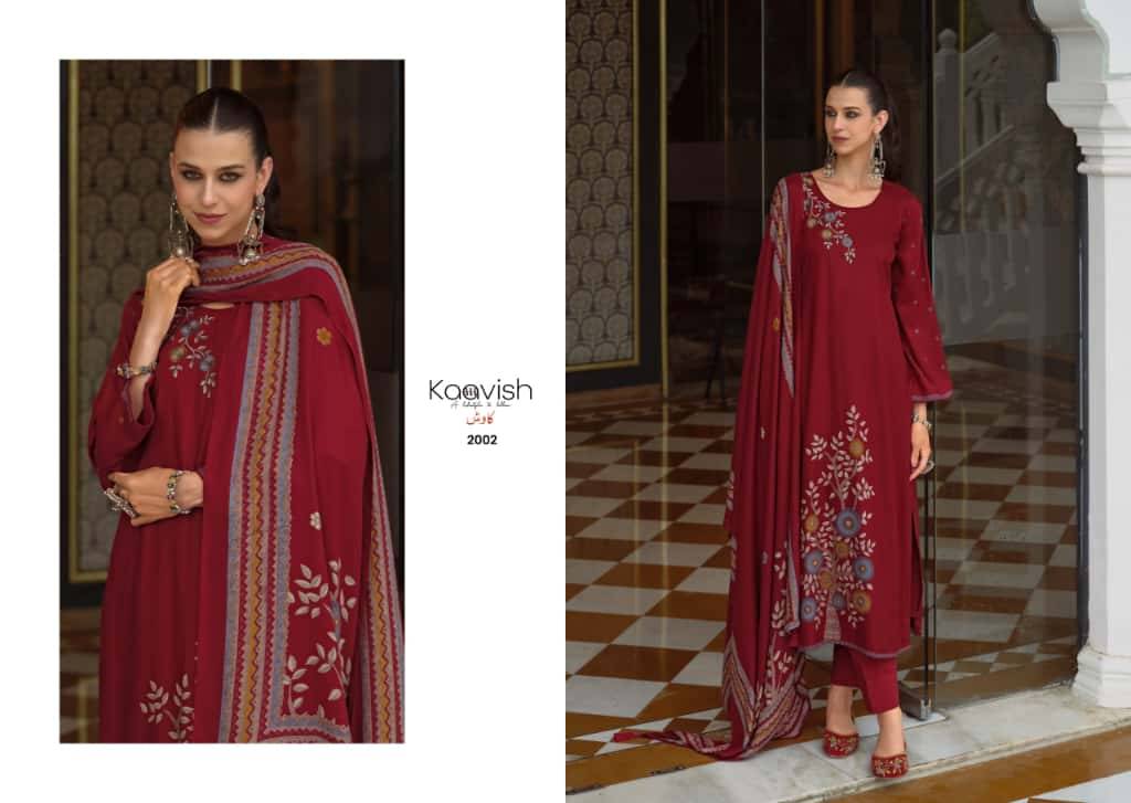 Noor By Kaavish 2001 To 2004 Series Beautiful Festive Suits Colorful Stylish Fancy Casual Wear & Ethnic Wear Pure Viscose Pashmina Dresses At Wholesale Price
