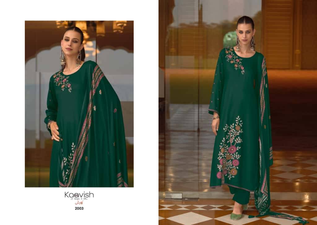 Noor By Kaavish 2001 To 2004 Series Beautiful Festive Suits Colorful Stylish Fancy Casual Wear & Ethnic Wear Pure Viscose Pashmina Dresses At Wholesale Price