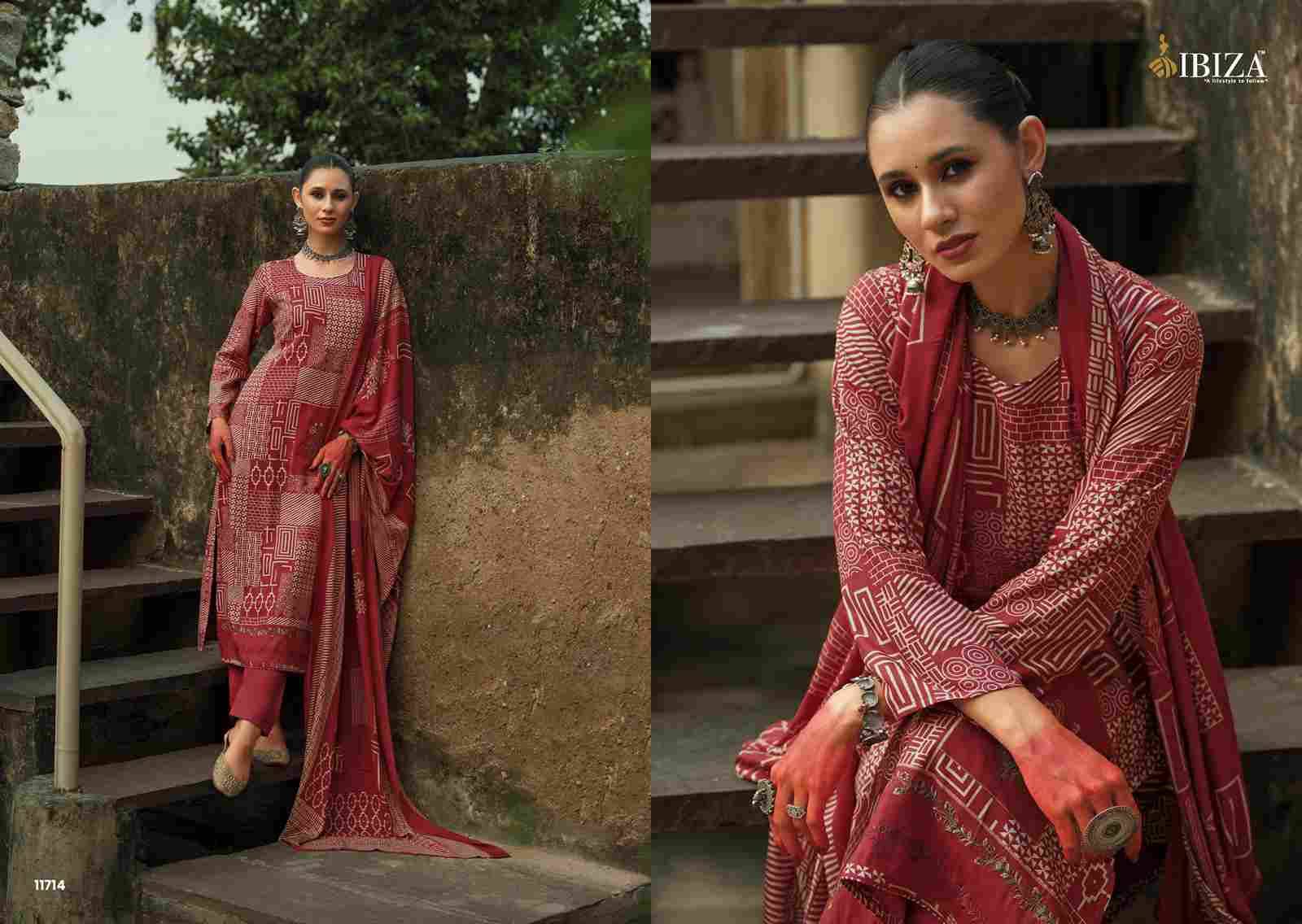 Larana By Ibiza 11711 To 11714 Series Beautiful Festive Suits Colorful Stylish Fancy Casual Wear & Ethnic Wear Pure Viscose Pashmina Dresses At Wholesale Price