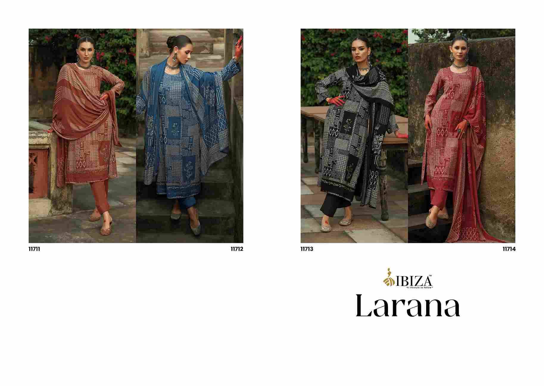 Larana By Ibiza 11711 To 11714 Series Beautiful Festive Suits Colorful Stylish Fancy Casual Wear & Ethnic Wear Pure Viscose Pashmina Dresses At Wholesale Price