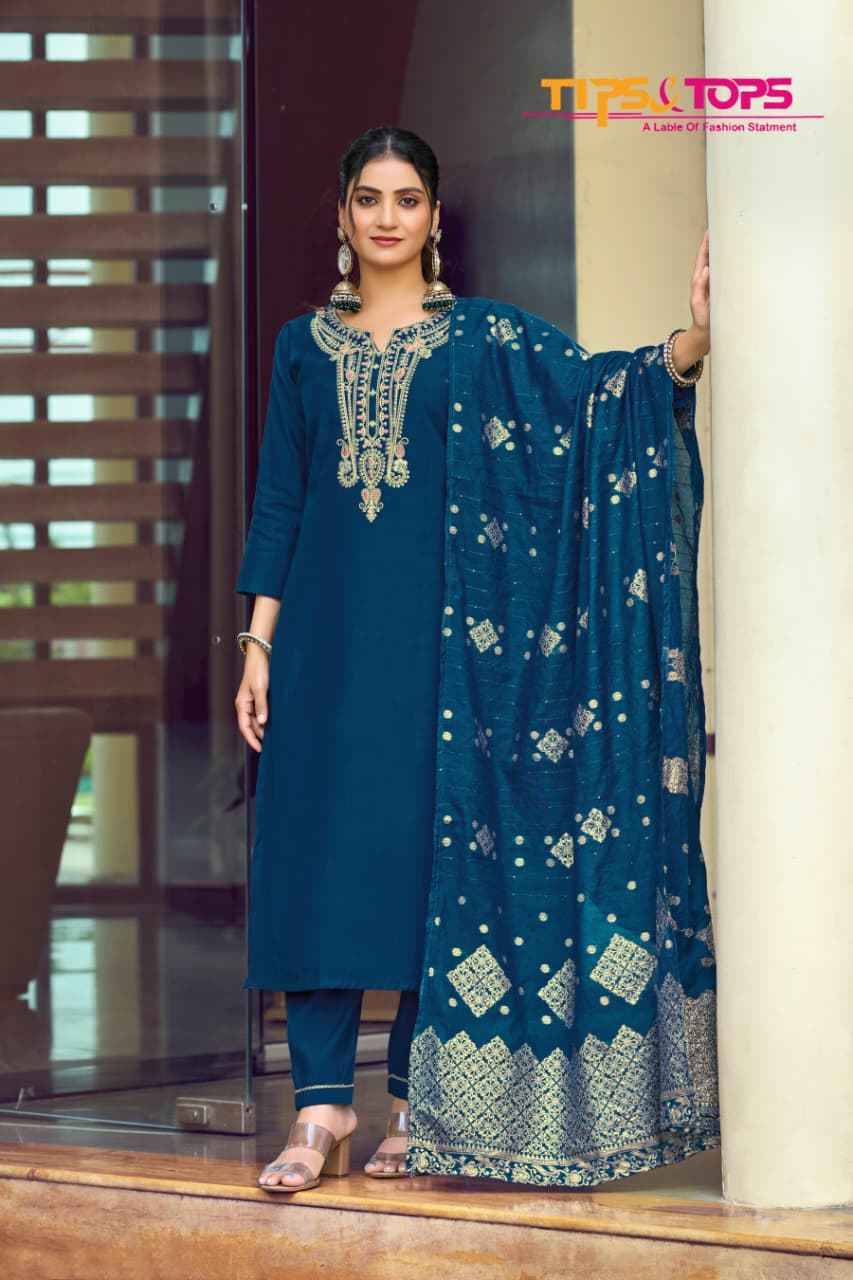 Maahi Vol-2 By Tips And Tops 1001 To 1006 Series Beautiful Festive Suits Colorful Stylish Fancy Casual Wear & Ethnic Wear Heavy Roman Silk Dresses At Wholesale Price