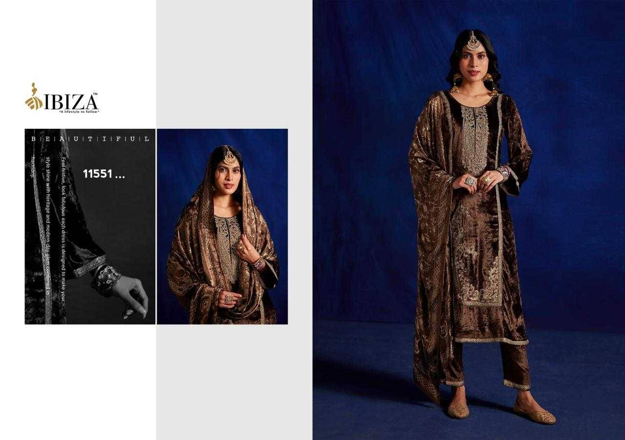 Vafia By Ibiza 11551 To 11554 Series Beautiful Festive Suits Colorful Stylish Fancy Casual Wear & Ethnic Wear Pure Viscose Velvet Dresses At Wholesale Price