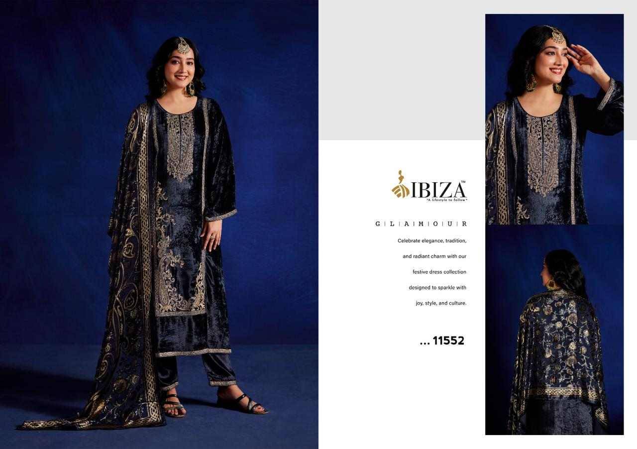 Vafia By Ibiza 11551 To 11554 Series Beautiful Festive Suits Colorful Stylish Fancy Casual Wear & Ethnic Wear Pure Viscose Velvet Dresses At Wholesale Price