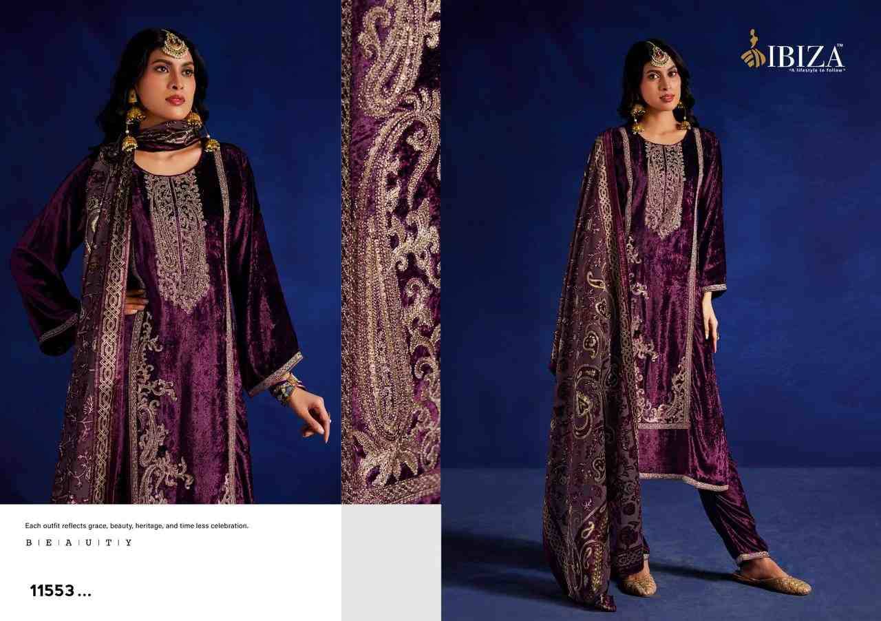Vafia By Ibiza 11551 To 11554 Series Beautiful Festive Suits Colorful Stylish Fancy Casual Wear & Ethnic Wear Pure Viscose Velvet Dresses At Wholesale Price