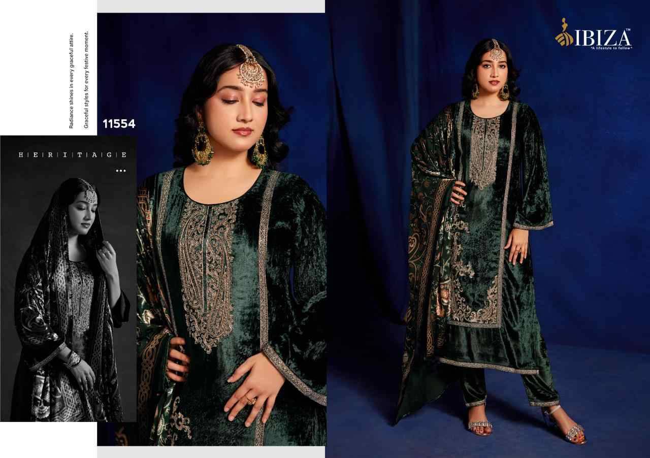 Vafia By Ibiza 11551 To 11554 Series Beautiful Festive Suits Colorful Stylish Fancy Casual Wear & Ethnic Wear Pure Viscose Velvet Dresses At Wholesale Price