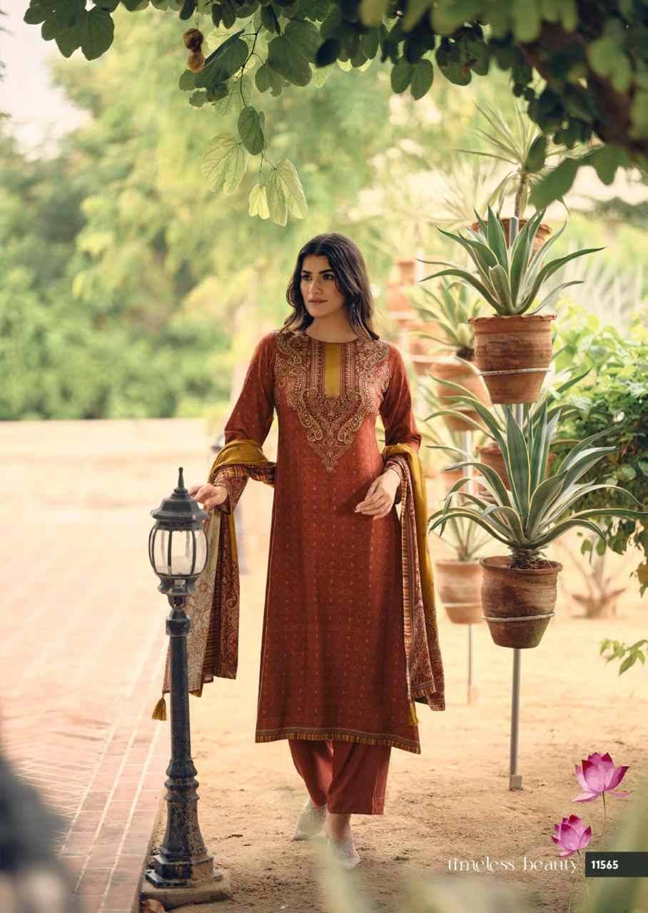 Vamika By Sadhana Fashion 11560 To 11565 Series Designer Festive Suits Beautiful Fancy Stylish Colorful Party Wear & Occasional Wear Pure Viscose Pashmina Print Dresses At Wholesale Price