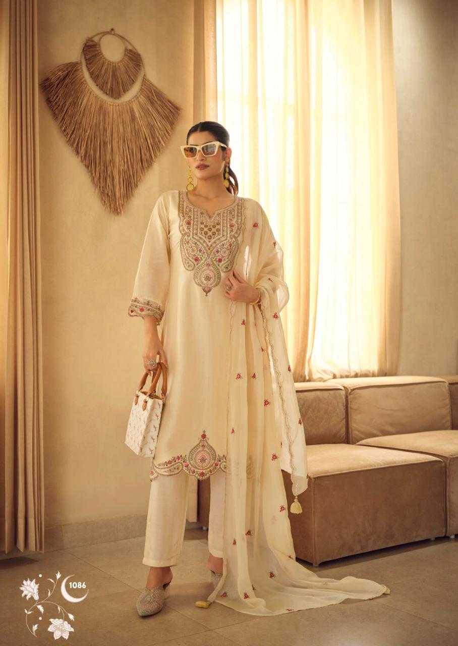 Moh By PRM Trendz 1086 To 1091 Series Beautiful Festive Suits Colorful Stylish Fancy Casual Wear & Ethnic Wear Pure Russian Silk Dresses At Wholesale Price