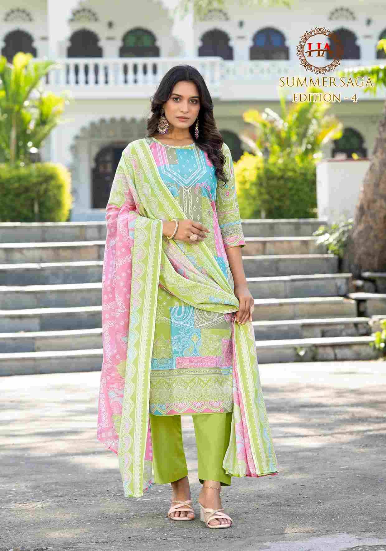 Summer Saga Vol-4 By Harshit Fashion Hub 2510-10-01 To 2510-10-08 Series Beautiful Festive Suits Stylish Fancy Colorful Casual Wear & Ethnic Wear Pure Cotton Dresses At Wholesale Price