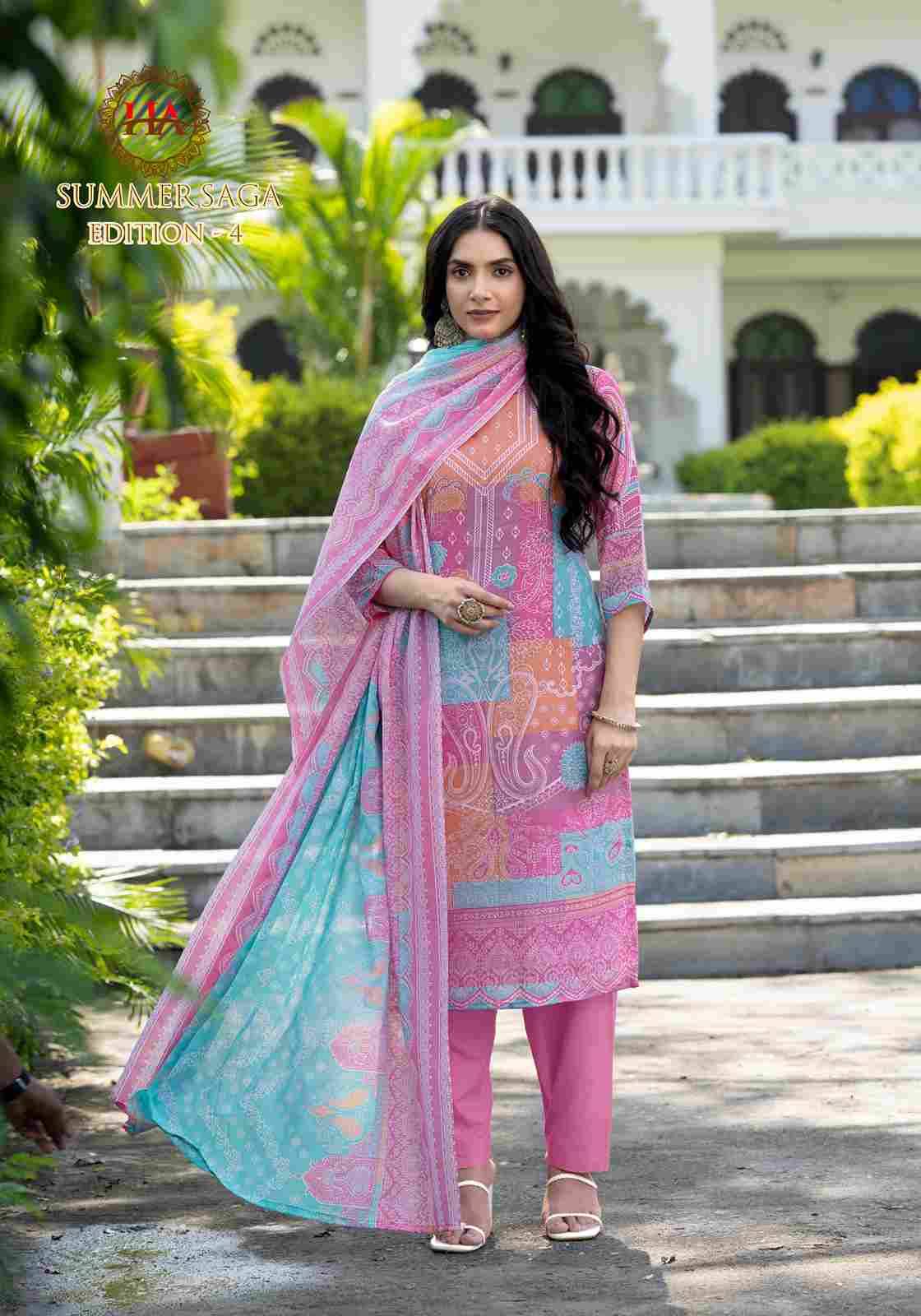 Summer Saga Vol-4 By Harshit Fashion Hub 2510-10-01 To 2510-10-08 Series Beautiful Festive Suits Stylish Fancy Colorful Casual Wear & Ethnic Wear Pure Cotton Dresses At Wholesale Price