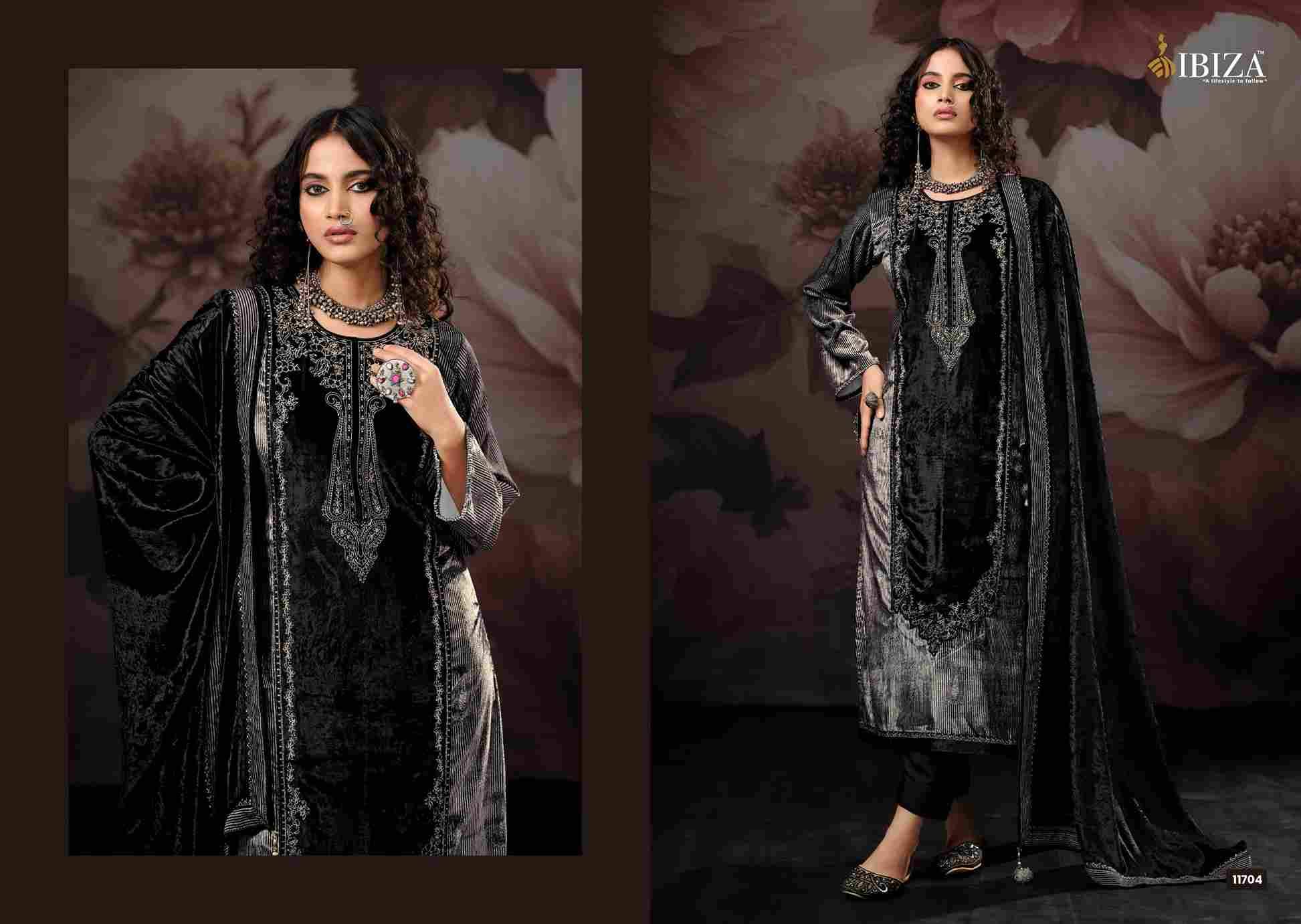 Qifat By Ibiza 11701 To 11704 Series Beautiful Festive Suits Colorful Stylish Fancy Casual Wear & Ethnic Wear Pure Viscose Velvet Dresses At Wholesale Price