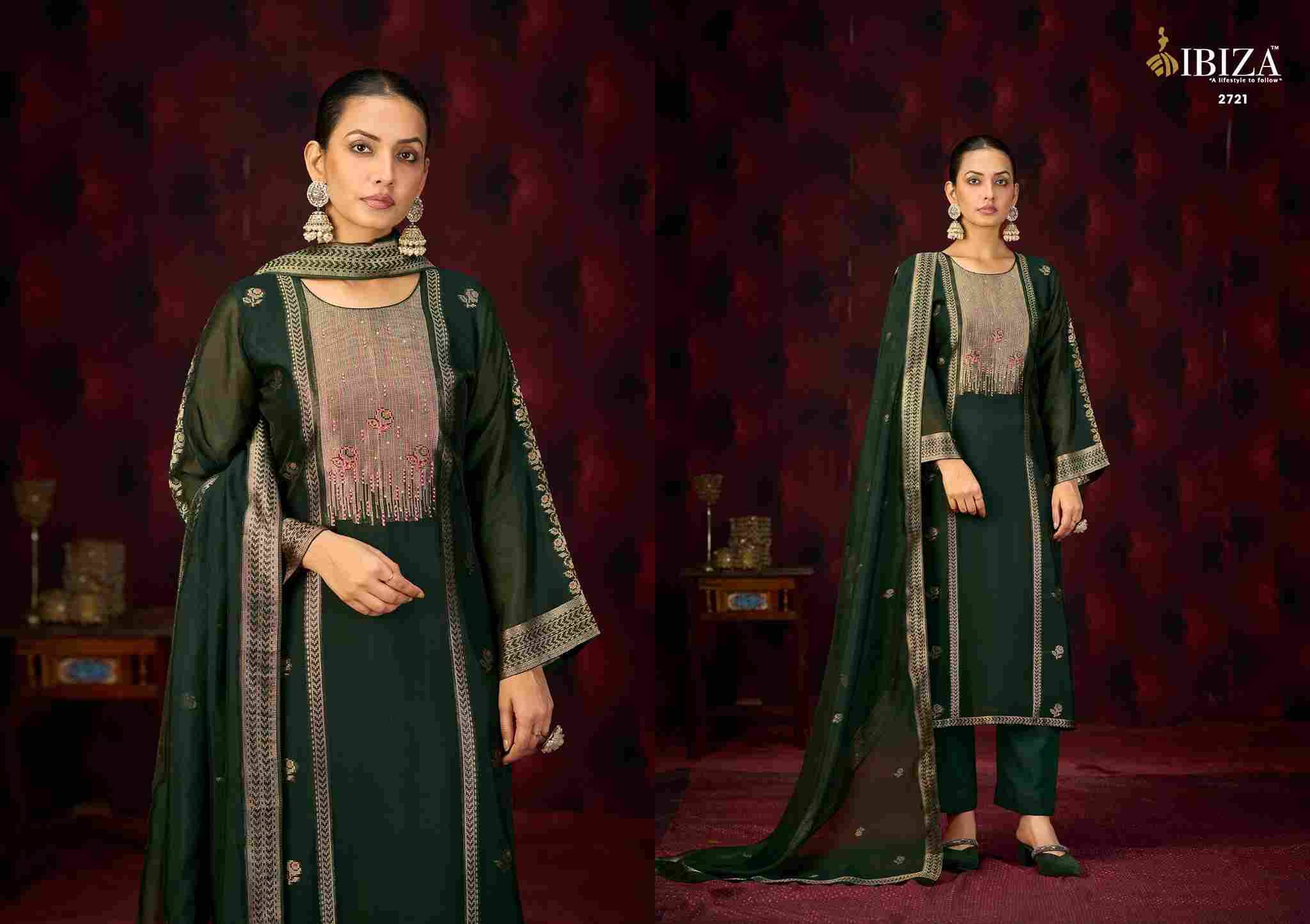 Orya By Ibiza 2721 To 2724 Series Beautiful Festive Suits Colorful Stylish Fancy Casual Wear & Ethnic Wear Pure Bangalori Silk Jacquard Dresses At Wholesale Price