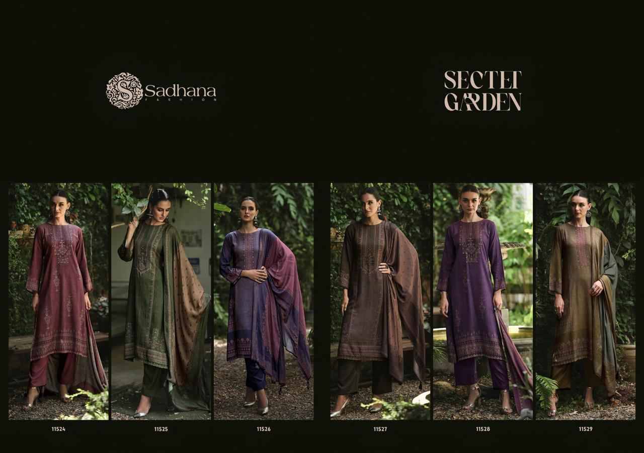 Secret Garden By Sadhana Fashion 11524 To 11529 Series Designer Festive Suits Beautiful Fancy Stylish Colorful Party Wear & Occasional Wear Pure Viscose Pashmina Print Dresses At Wholesale Price
