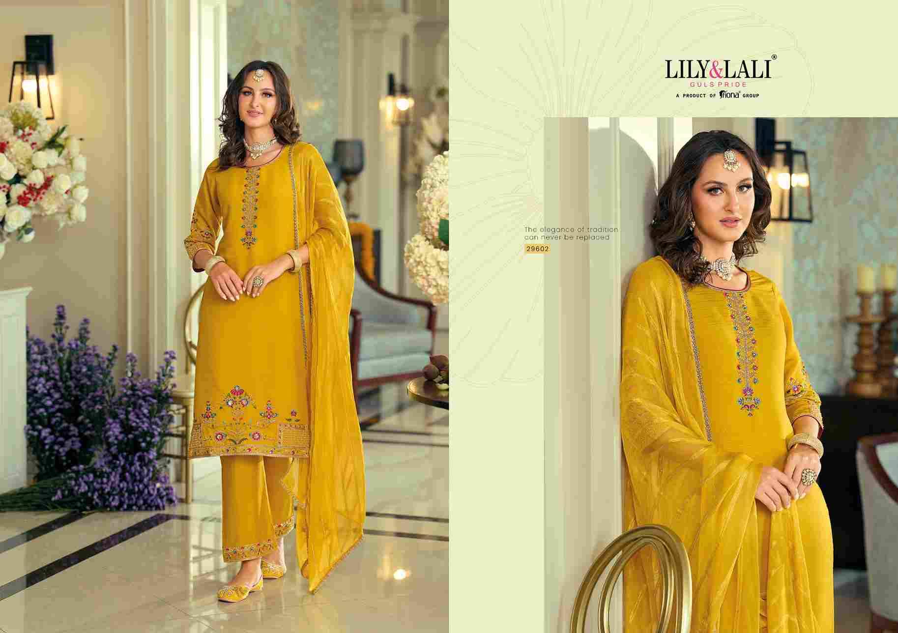 Rang Raag By Lily And Lali 29601 To 29604 Series Beautiful Festive Suits Colorful Stylish Fancy Casual Wear & Ethnic Wear Viscose Silk Embroidery Dresses At Wholesale Price