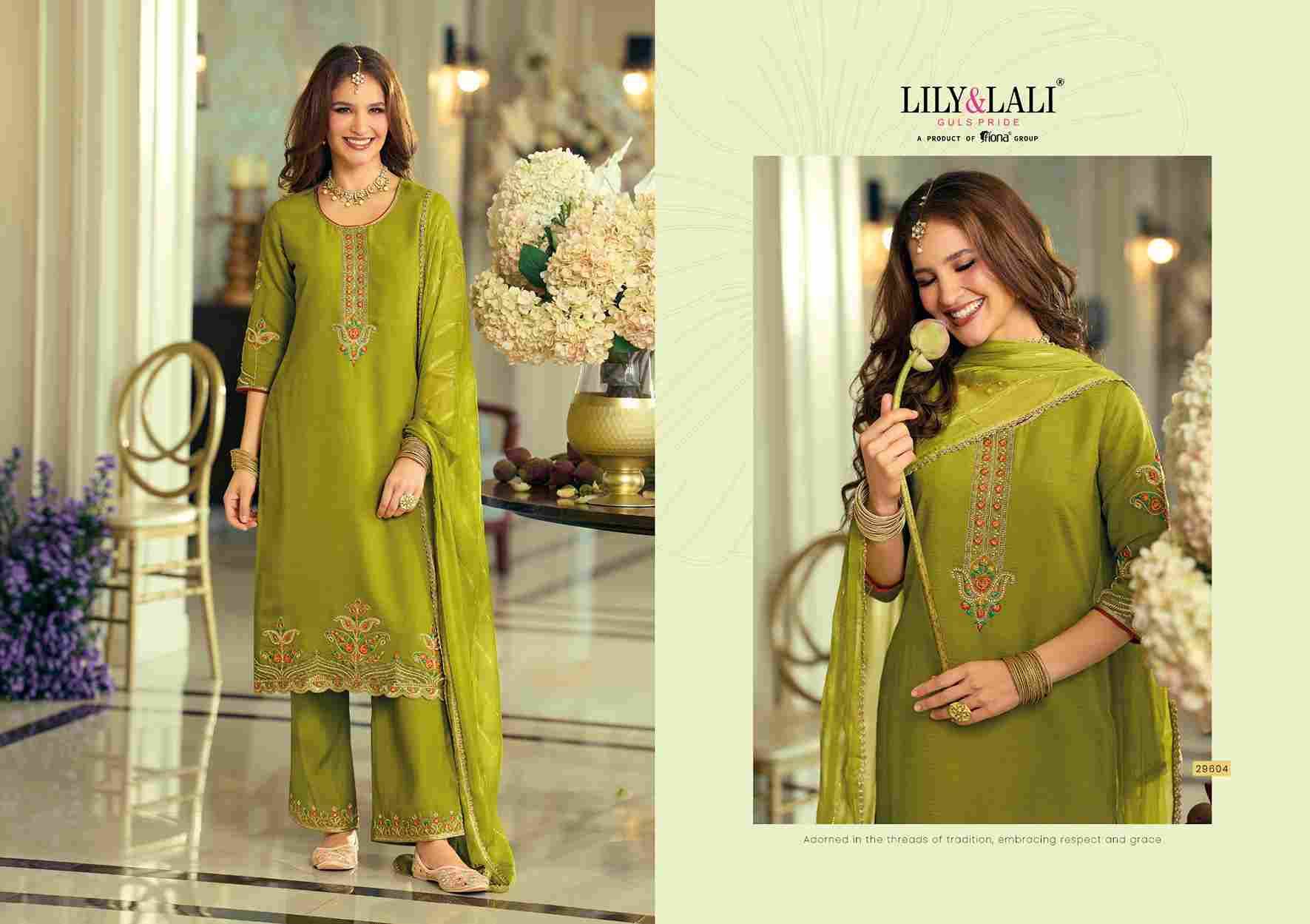 Rang Raag By Lily And Lali 29601 To 29604 Series Beautiful Festive Suits Colorful Stylish Fancy Casual Wear & Ethnic Wear Viscose Silk Embroidery Dresses At Wholesale Price