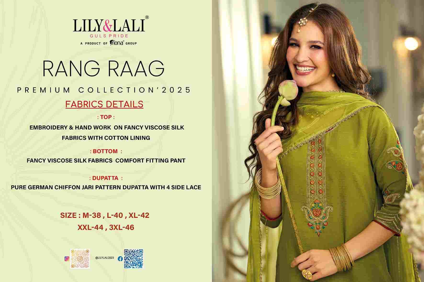 Rang Raag By Lily And Lali 29601 To 29604 Series Beautiful Festive Suits Colorful Stylish Fancy Casual Wear & Ethnic Wear Viscose Silk Embroidery Dresses At Wholesale Price