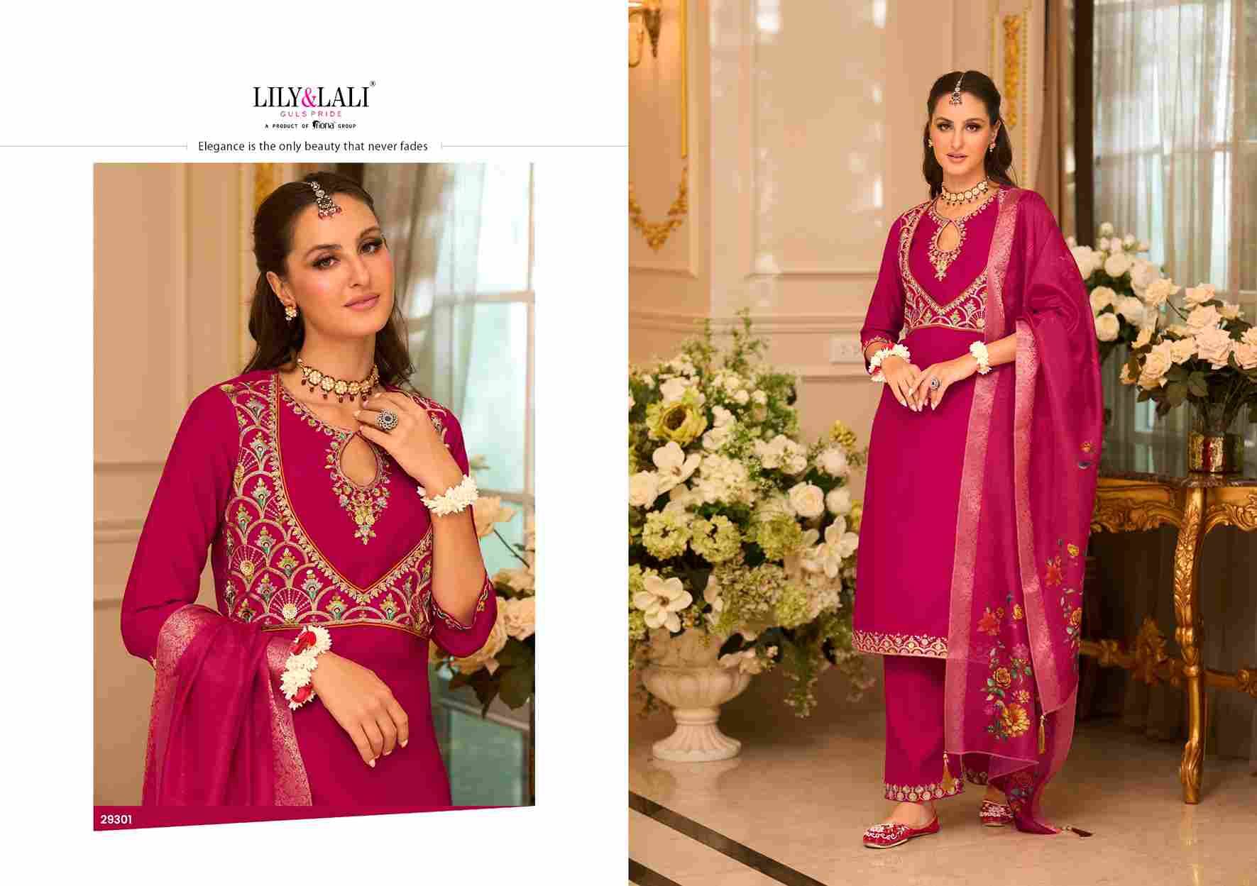 Phulkari By Lily And Lali 29301 To 29304 Series Beautiful Festive Suits Colorful Stylish Fancy Casual Wear & Ethnic Wear Viscose Silk Embroidery Dresses At Wholesale Price
