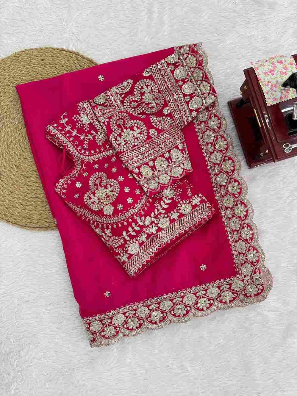 K-609 By Fashid Wholesale Indian Traditional Wear Collection Beautiful Stylish Fancy Colorful Party Wear & Occasional Wear Tibby Silk Sarees At Wholesale Price