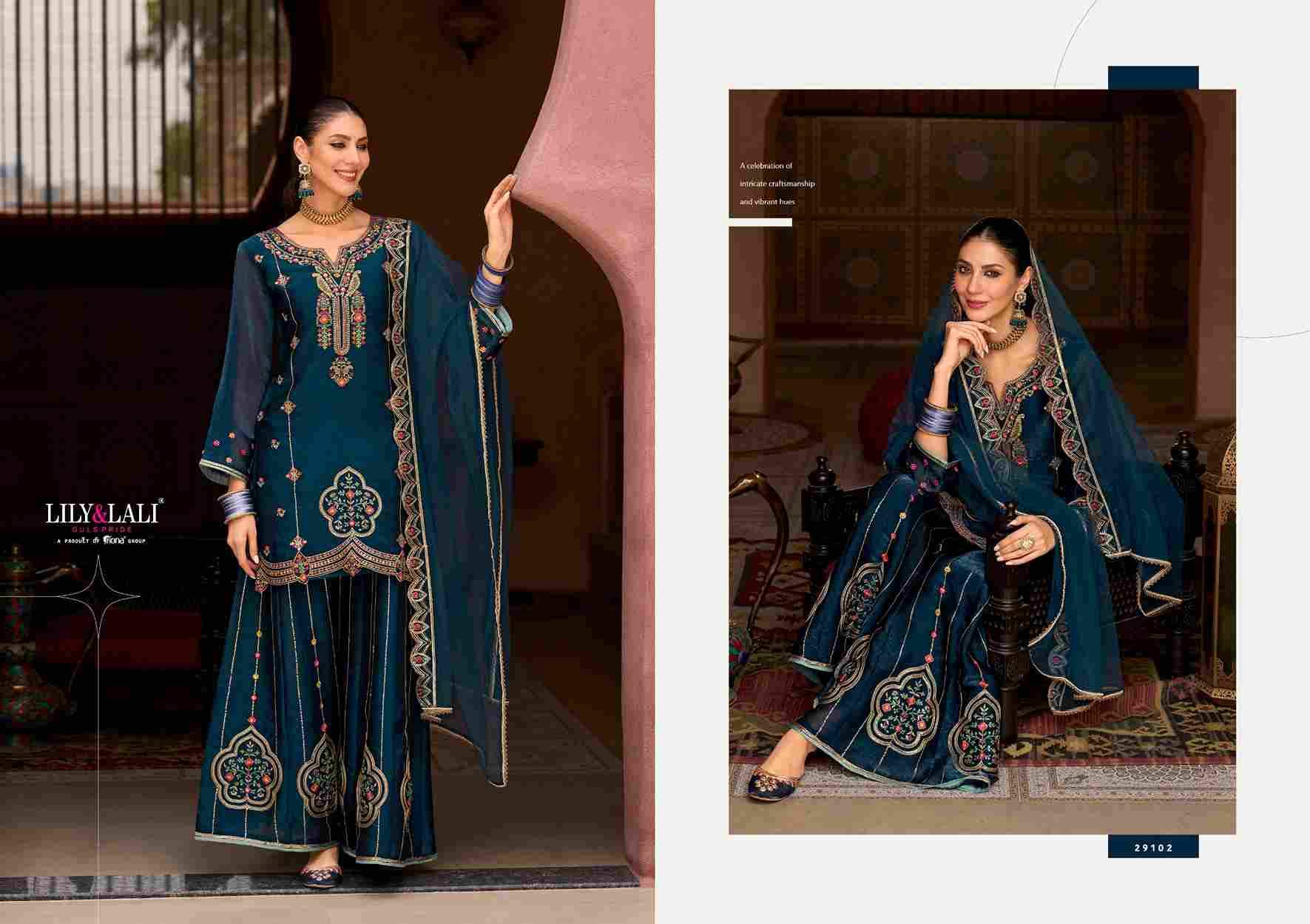 Andorra By Lily And Lali 29101 To 29104 Series Beautiful Festive Suits Colorful Stylish Fancy Casual Wear & Ethnic Wear Viscose Silk Embroidery Dresses At Wholesale Price