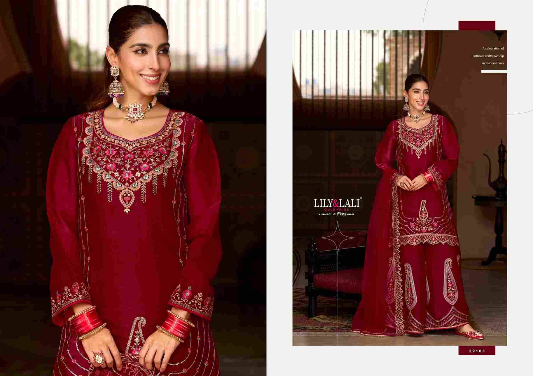 Andorra By Lily And Lali 29101 To 29104 Series Beautiful Festive Suits Colorful Stylish Fancy Casual Wear & Ethnic Wear Viscose Silk Embroidery Dresses At Wholesale Price