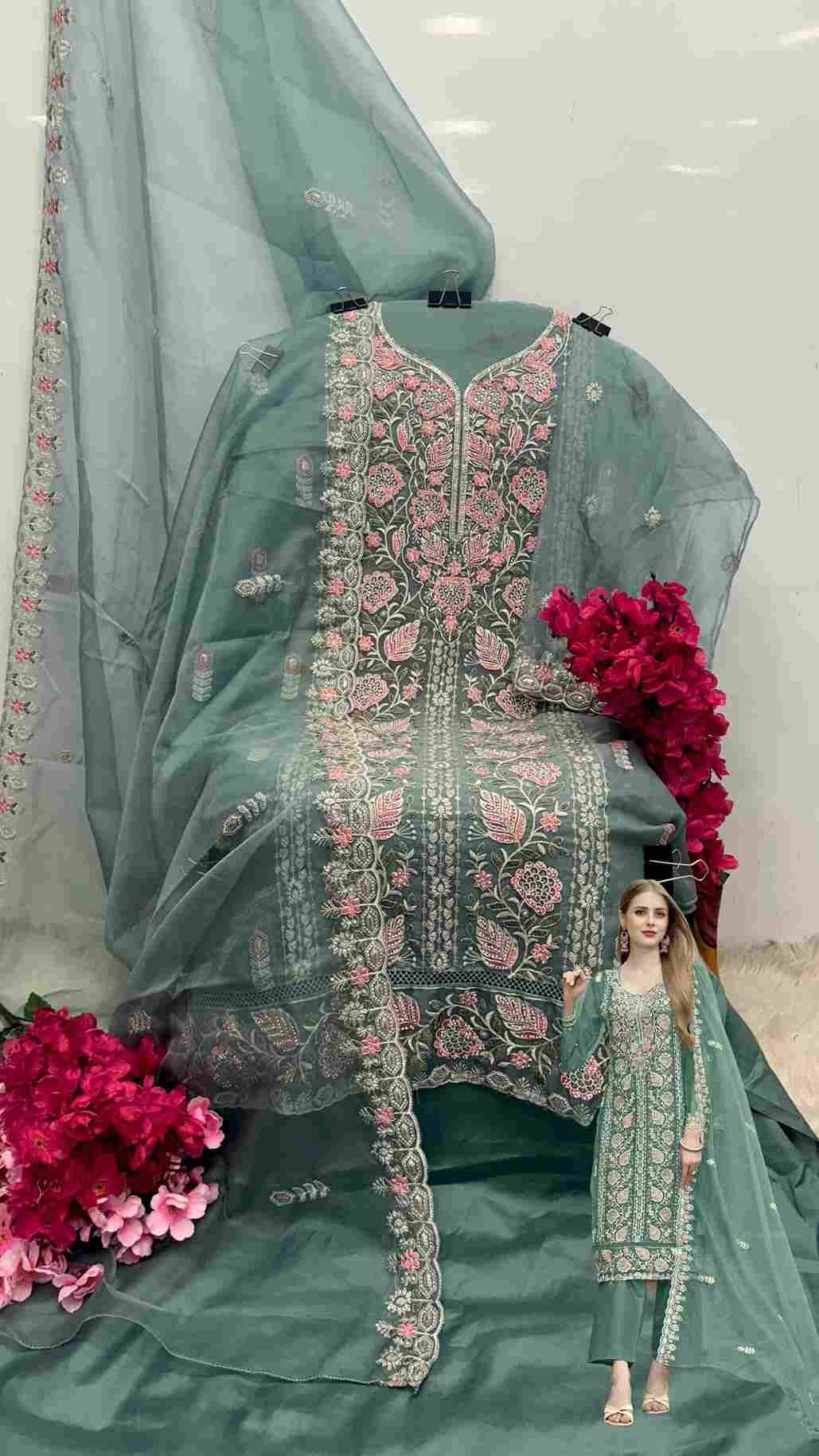Shanaya Hit Design S-215 Colours By Shanaya Fashion S-215-A To S-215-D Series Beautiful Pakistani Suits Colorful Stylish Fancy Casual Wear & Ethnic Wear Dull Organza Dresses At Wholesale Price