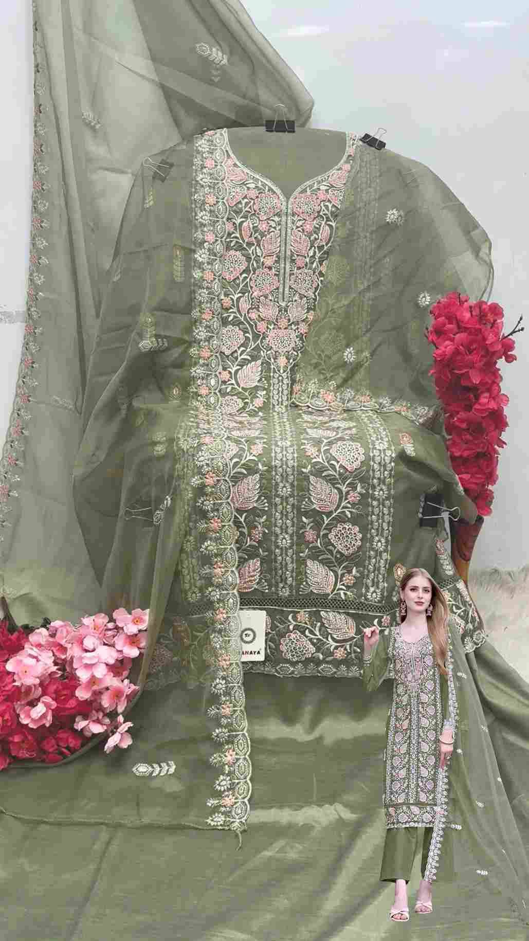 Shanaya Hit Design S-215 Colours By Shanaya Fashion S-215-A To S-215-D Series Beautiful Pakistani Suits Colorful Stylish Fancy Casual Wear & Ethnic Wear Dull Organza Dresses At Wholesale Price