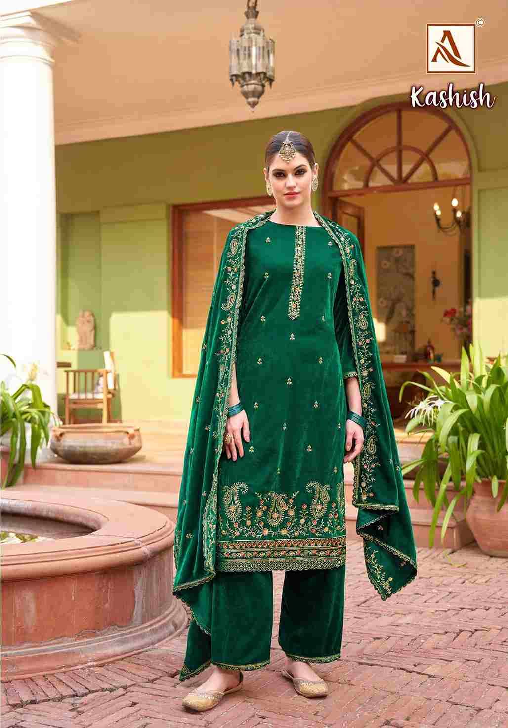 Kashish By Alok Suit 1697-001 To 1697-004 Series Beautiful Festive Suits Stylish Fancy Colorful Casual Wear & Ethnic Wear Pure Velvet Dresses At Wholesale Price