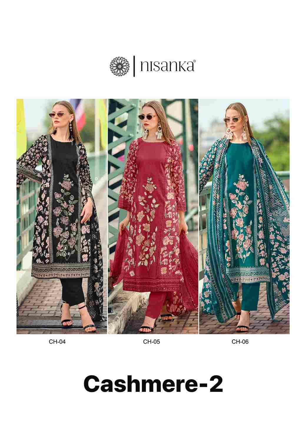 Cashmere Vol-2 By Nisanka 01 To 06 Series Wholesale Designer Festive Suits Collection Beautiful Stylish Fancy Colorful Party Wear & Occasional Wear Pure Viscose Lawn Print Dresses At Wholesale Price