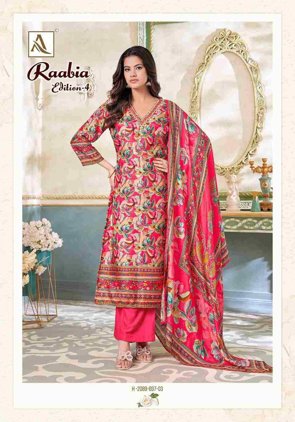 Raabia Vol-4 By Alok Suit 2089-897-01 To 2089-897-06 Series Beautiful Festive Suits Stylish Fancy Colorful Casual Wear & Ethnic Wear Pure Viscose Muslin Dresses At Wholesale Price
