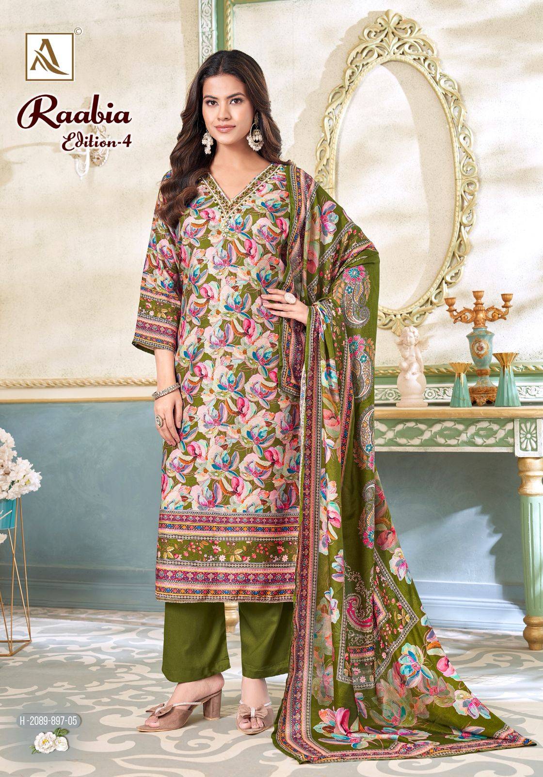 Raabia Vol-4 By Alok Suit 2089-897-01 To 2089-897-06 Series Beautiful Festive Suits Stylish Fancy Colorful Casual Wear & Ethnic Wear Pure Viscose Muslin Dresses At Wholesale Price