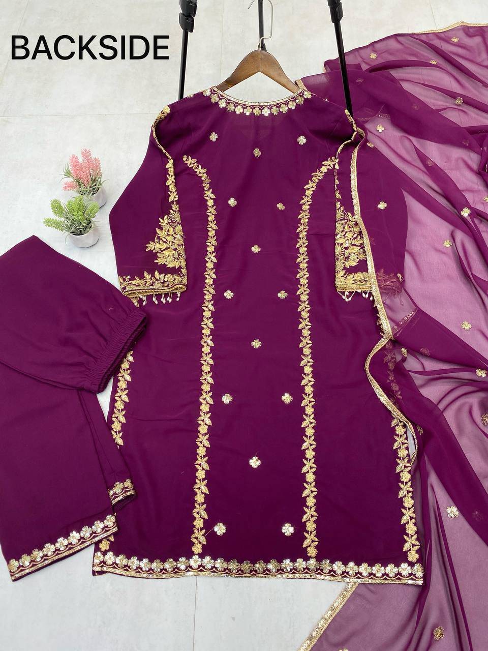 Le-1933 By Fashid Wholesale Beautiful Festive Suits Colorful Stylish Fancy Casual Wear & Ethnic Wear Georgette Dresses At Wholesale Price