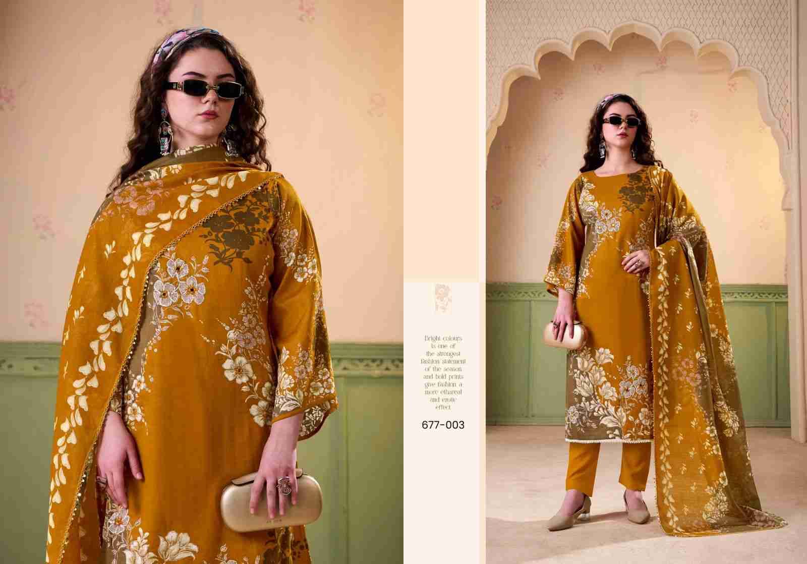 Rawiya By Zulfat 677-001 To 677-004 Series Beautiful Festive Suits Stylish Fancy Colorful Casual Wear & Ethnic Wear Pure Jam Cotton Print Dresses At Wholesale Price