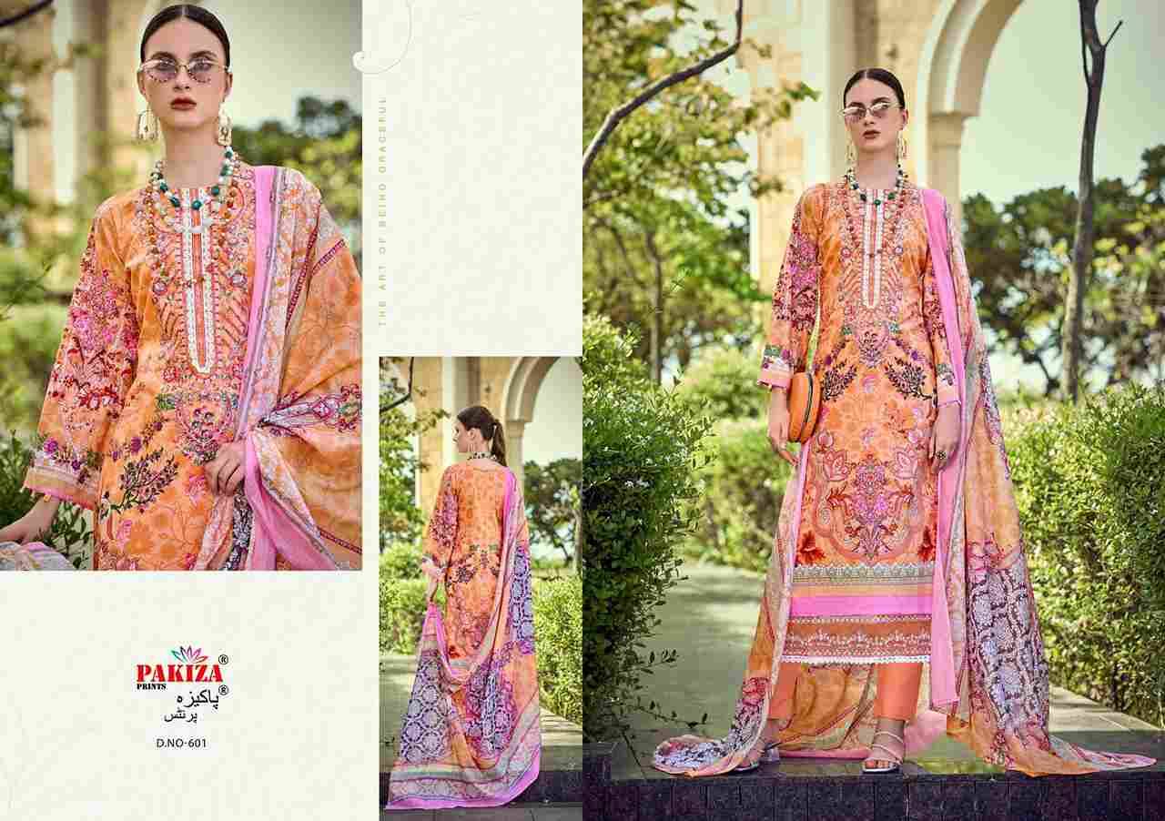 Haniya Hiba Vol-6 By Pakiza Prints 601 To 610 Series Beautiful Festive Suits Stylish Fancy Colorful Party Wear & Occasional Wear Lawn Cotton Dresses At Wholesale Price