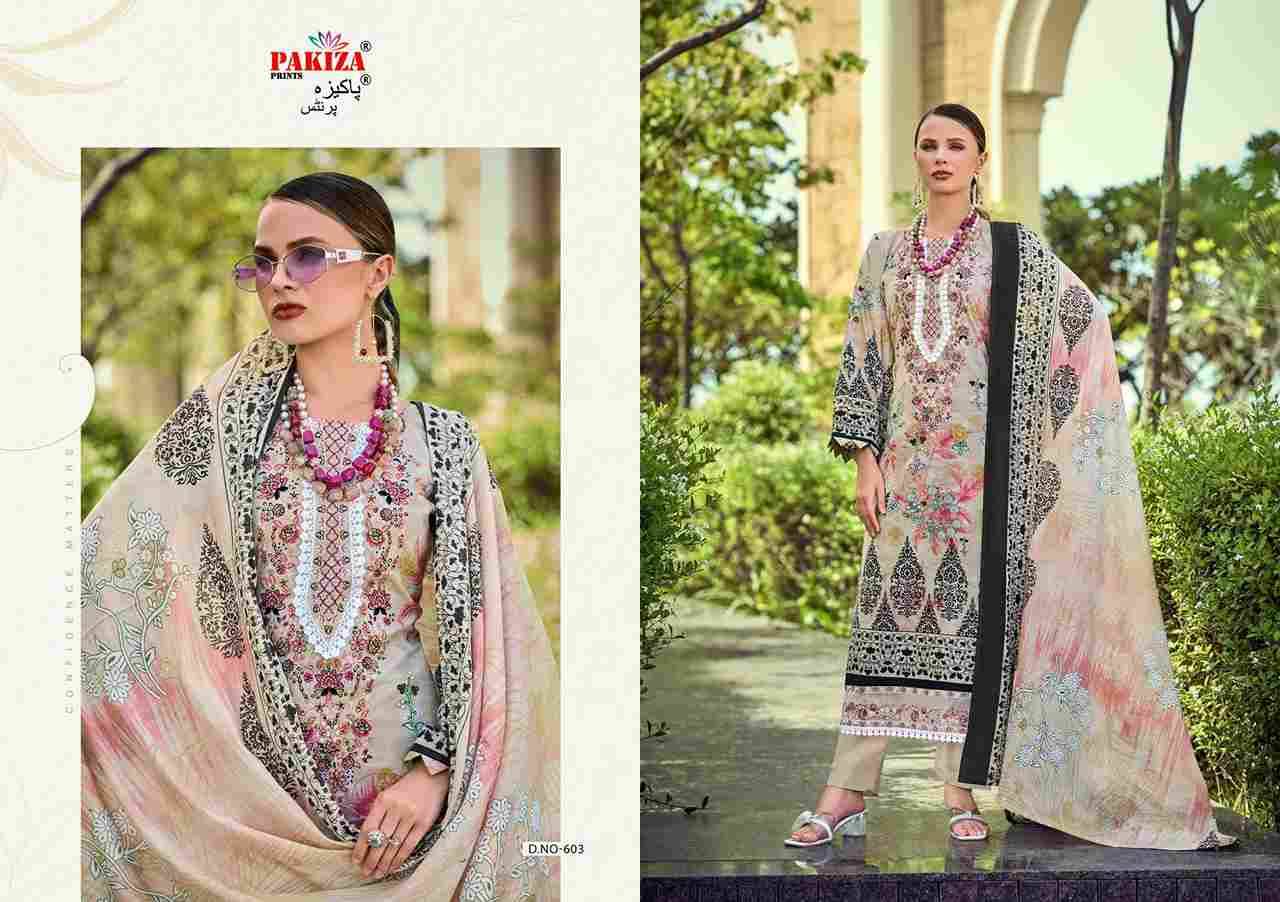 Haniya Hiba Vol-6 By Pakiza Prints 601 To 610 Series Beautiful Festive Suits Stylish Fancy Colorful Party Wear & Occasional Wear Lawn Cotton Dresses At Wholesale Price
