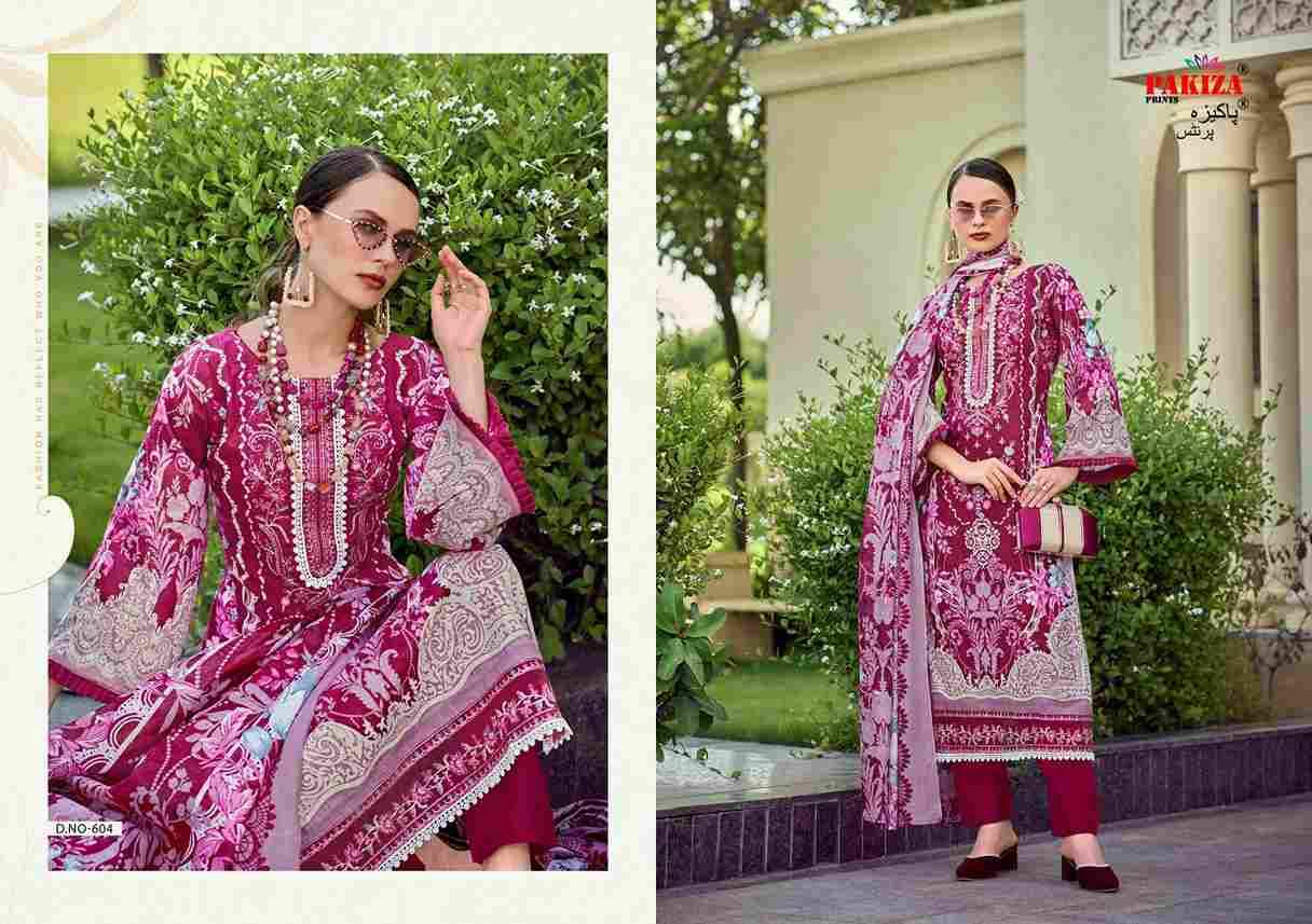 Haniya Hiba Vol-6 By Pakiza Prints 601 To 610 Series Beautiful Festive Suits Stylish Fancy Colorful Party Wear & Occasional Wear Lawn Cotton Dresses At Wholesale Price