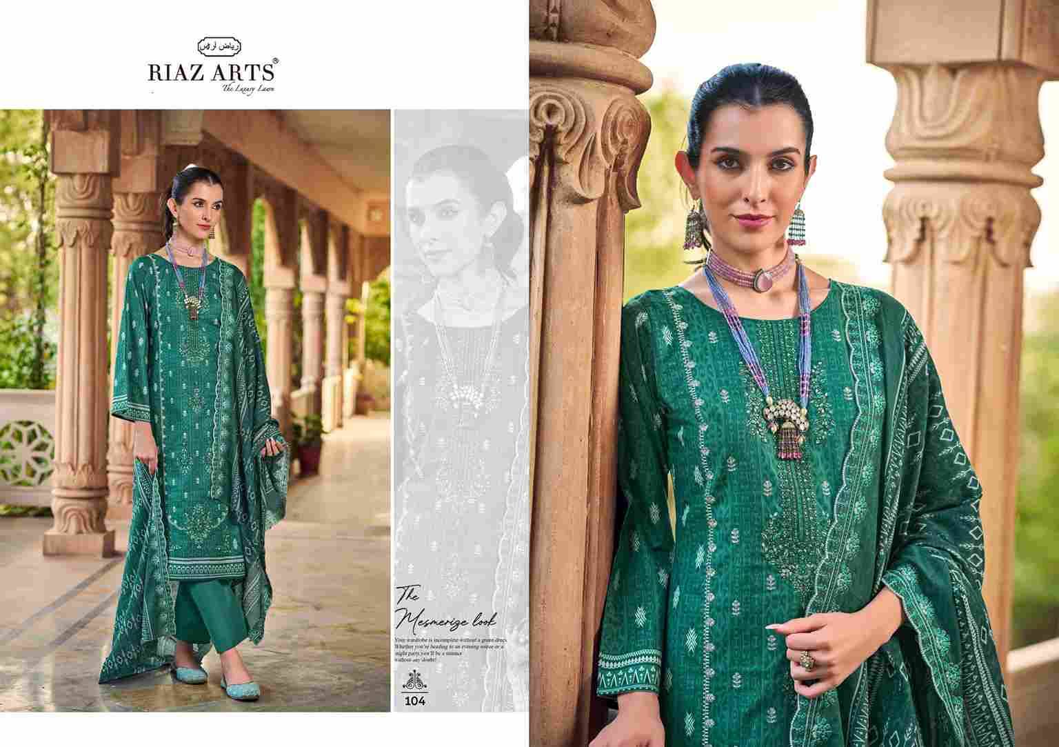 Chevron Vol-2 By Riaz Arts 101 To 108 Series Beautiful Festive Suits Stylish Fancy Colorful Casual Wear & Ethnic Wear Pure Cotton Print Dresses At Wholesale Price