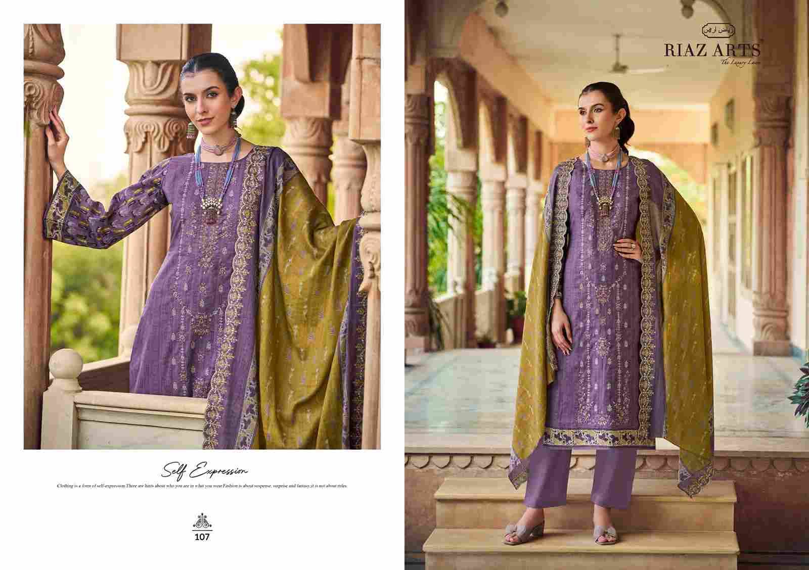 Chevron Vol-2 By Riaz Arts 101 To 108 Series Beautiful Festive Suits Stylish Fancy Colorful Casual Wear & Ethnic Wear Pure Cotton Print Dresses At Wholesale Price
