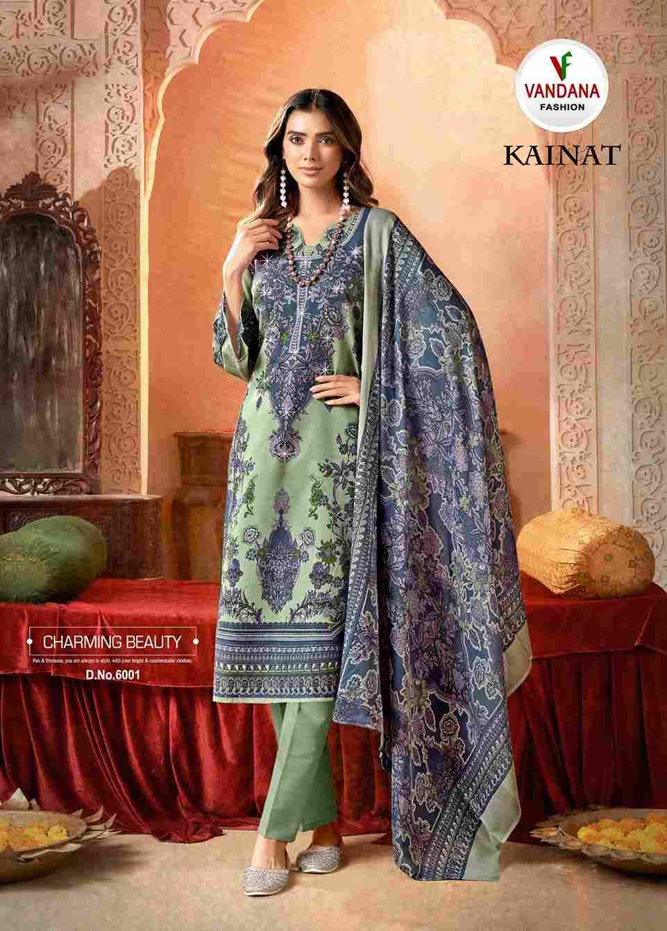 Kainat Vol-6 By Vandana Fashion 6001 To 6008 Series Beautiful Festive Suits Stylish Fancy Colorful Casual Wear & Ethnic Wear Cotton Print Dresses At Wholesale Price
