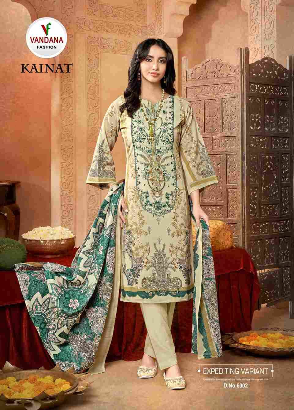 Kainat Vol-6 By Vandana Fashion 6001 To 6008 Series Beautiful Festive Suits Stylish Fancy Colorful Casual Wear & Ethnic Wear Cotton Print Dresses At Wholesale Price