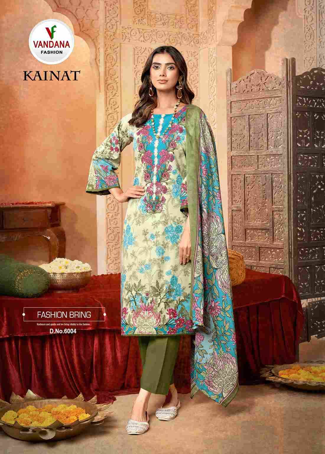 Kainat Vol-6 By Vandana Fashion 6001 To 6008 Series Beautiful Festive Suits Stylish Fancy Colorful Casual Wear & Ethnic Wear Cotton Print Dresses At Wholesale Price
