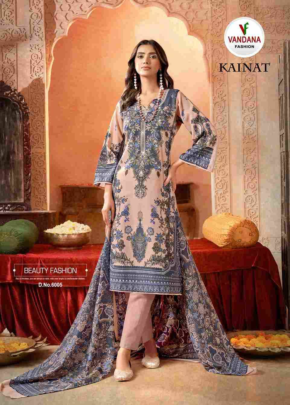 Kainat Vol-6 By Vandana Fashion 6001 To 6008 Series Beautiful Festive Suits Stylish Fancy Colorful Casual Wear & Ethnic Wear Cotton Print Dresses At Wholesale Price