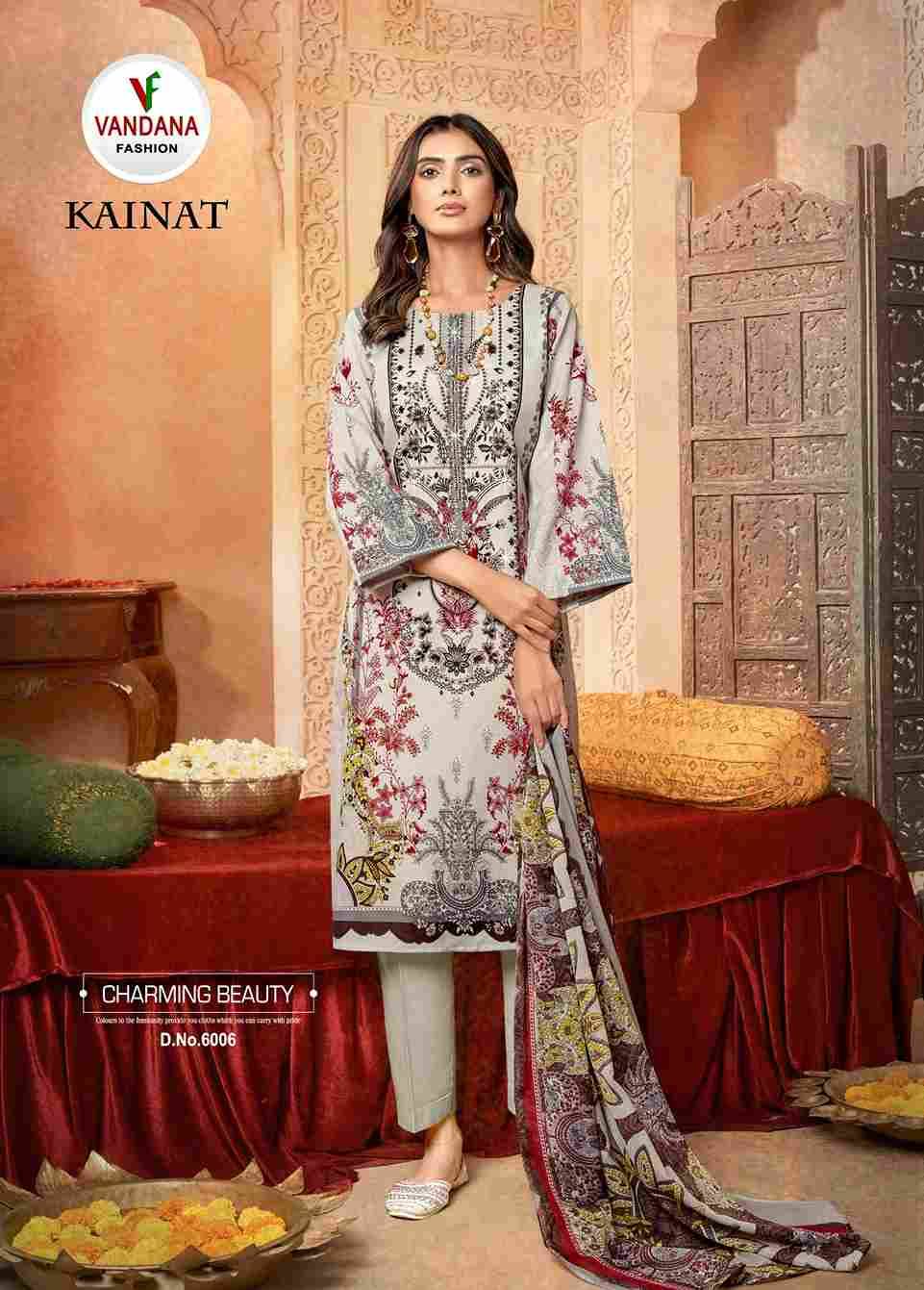 Kainat Vol-6 By Vandana Fashion 6001 To 6008 Series Beautiful Festive Suits Stylish Fancy Colorful Casual Wear & Ethnic Wear Cotton Print Dresses At Wholesale Price