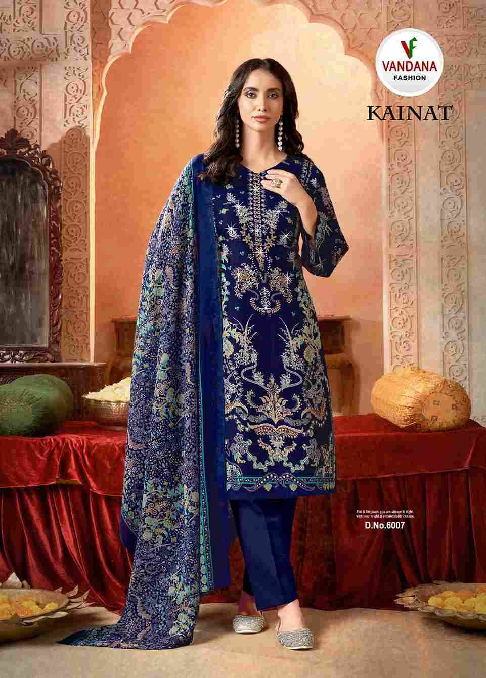 Kainat Vol-6 By Vandana Fashion 6001 To 6008 Series Beautiful Festive Suits Stylish Fancy Colorful Casual Wear & Ethnic Wear Cotton Print Dresses At Wholesale Price