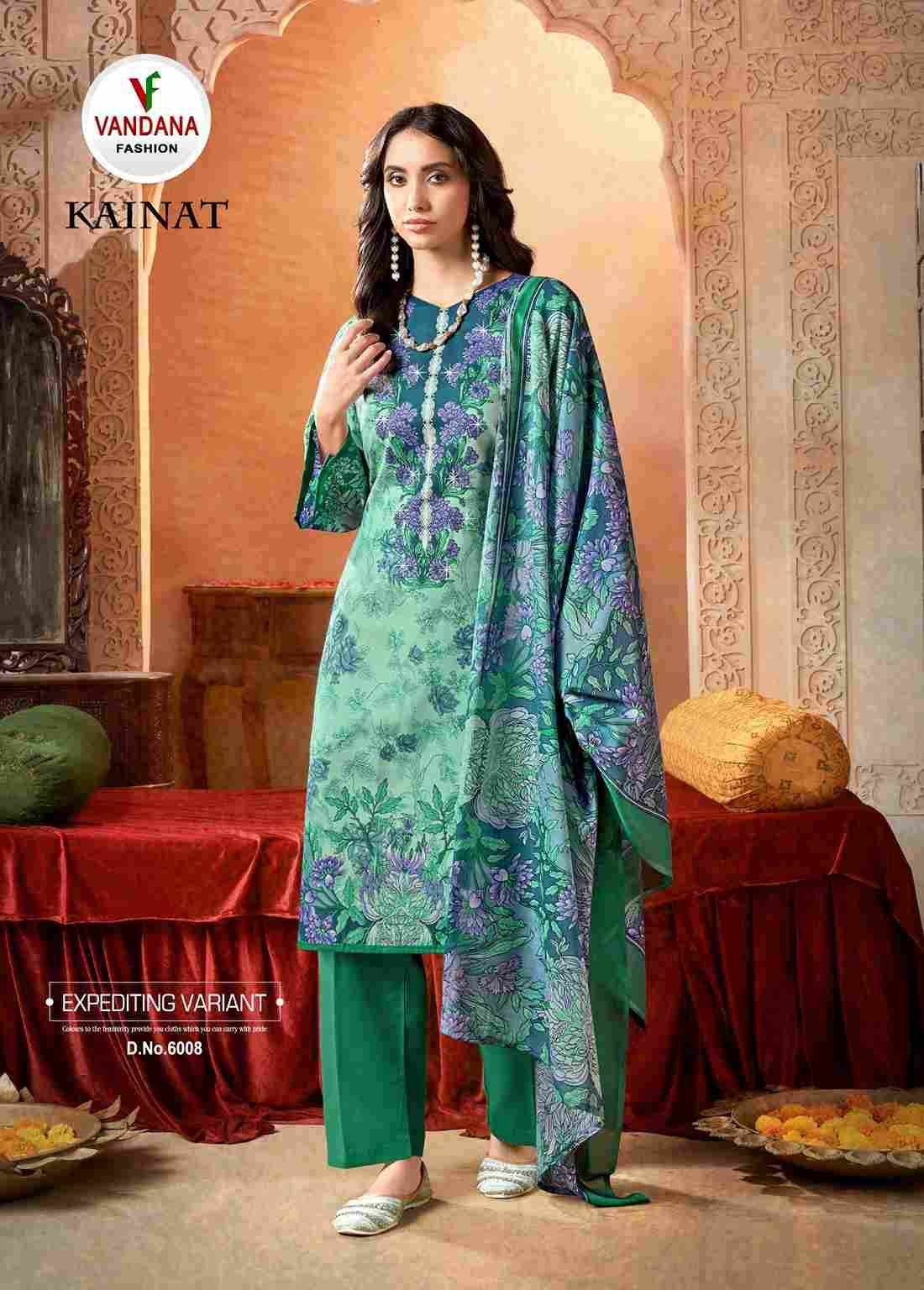 Kainat Vol-6 By Vandana Fashion 6001 To 6008 Series Beautiful Festive Suits Stylish Fancy Colorful Casual Wear & Ethnic Wear Cotton Print Dresses At Wholesale Price