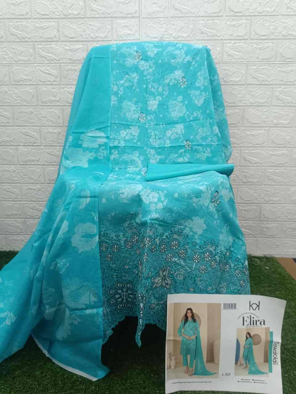 Original Pakistani Elira By Tawakkal Fab 3019 To 3026 Series Beautiful Pakistani Suits Colorful Stylish Fancy Casual Wear & Ethnic Wear Lawn Dresses At Wholesale Price
